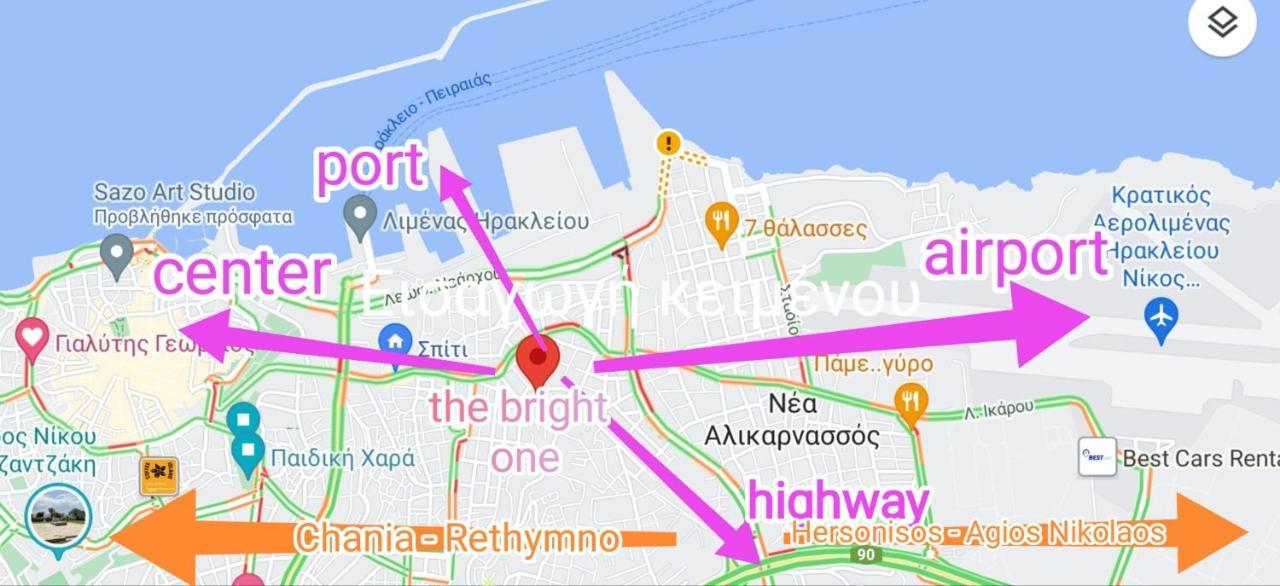 The Bright One Apartment Heraklion  Ngoại thất bức ảnh